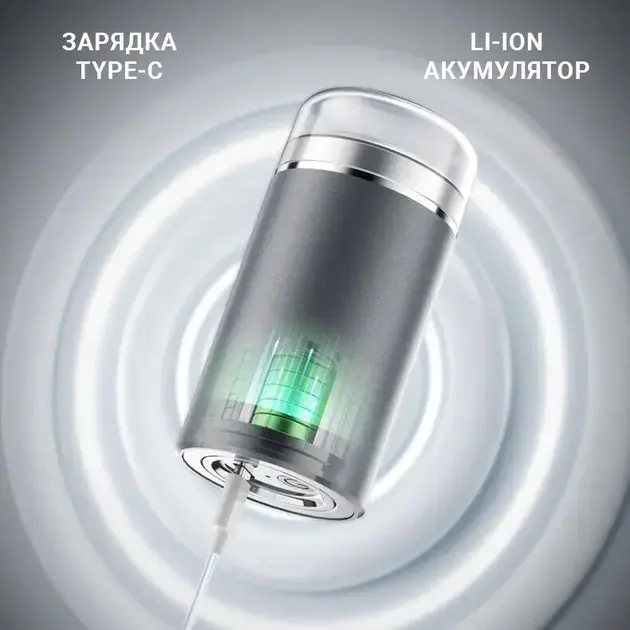 Електробритва Xiaomi Enchen Z3 300mAh (silver) - фото - №7