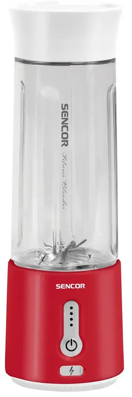 Блендер SENCOR портативний для смузі, біло-червоний, SBL134RD - фото - №0