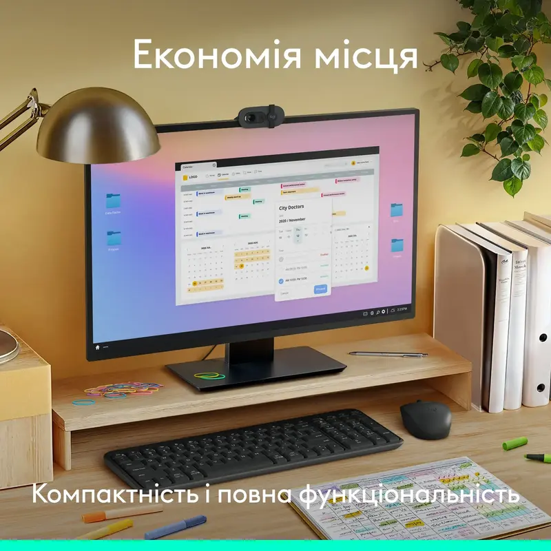 Бездротова клавіатура LOGITECH K250 - GRAPHITE - UKR - 2.4GHZ/BT - фото - №4