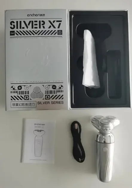 Електробритва Xiaomi Enchen Rotary Shaver X7 (Silver) - фото - №7