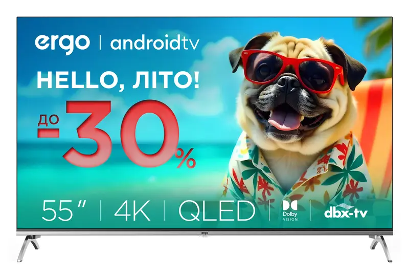 Телевизор Ergo 55" QLED 4K (55GUS8555) фото