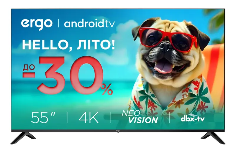 Телевизор Ergo 55" 4K UHD (55GUS6500) фото