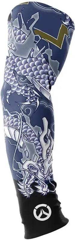 Геймерський рукав OVERWATCH 2 Hanzo tatoo (Овервотч) L Blue - фото - №0
