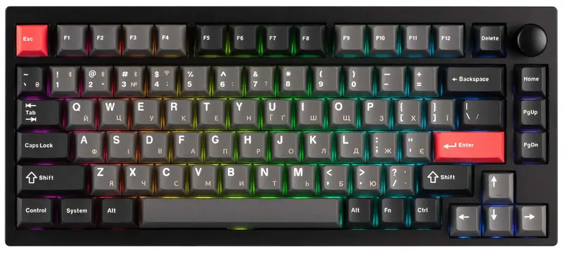 Беспроводная клавиатура Keychron Super Banana Lemokey P1 Pro 84Key Carbon Black фото