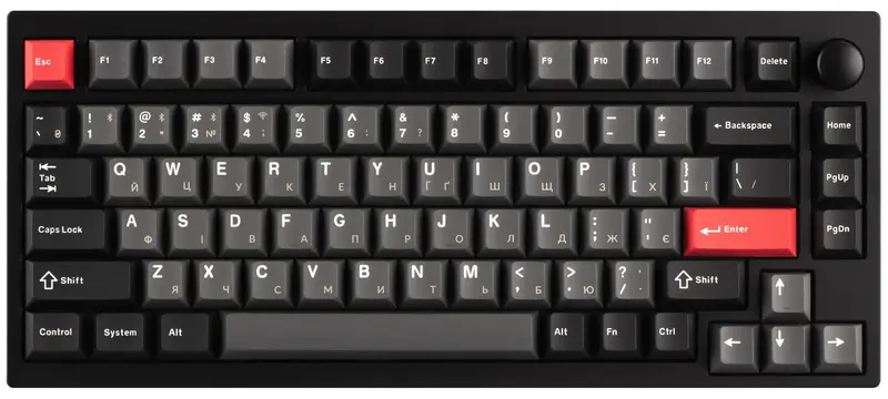 Беспроводная клавиатура Keychron Super Banana Lemokey P1 Pro 84Key Carbon Black фото
