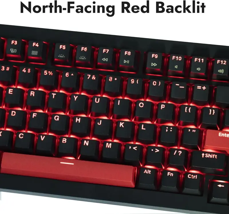 Клавиатура проводная Keychron Red Lemokey X4 84Key Black - фото - №4