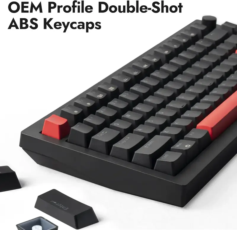 Клавиатура проводная Keychron Red Lemokey X4 84Key Black - фото - №5