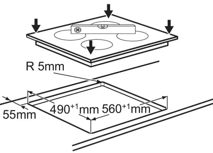 Варильна поверхня електрична Electrolux EHF6240XXK - фото - №5
