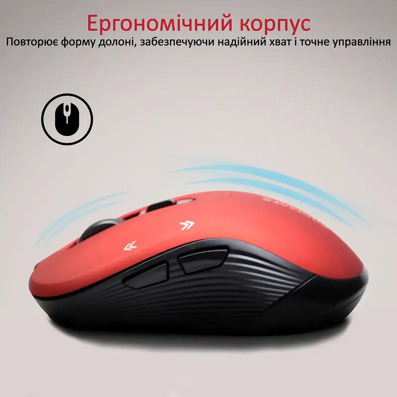Мышь Promate Slider Wireless Red (slider.red) фото