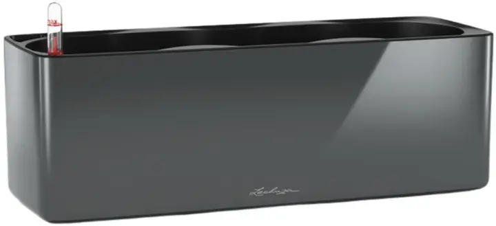Вазон Lechuza CUBE Glossy Triple, 40х14х14 см, антрацит 13671 ᐈ