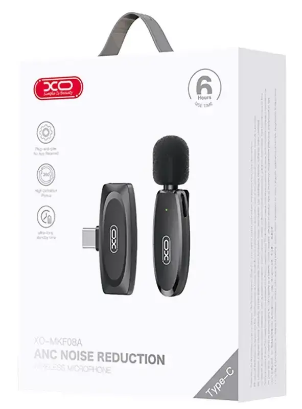 Микрофон петличный XO MKFO8A Black (MKFO8A.black) фото