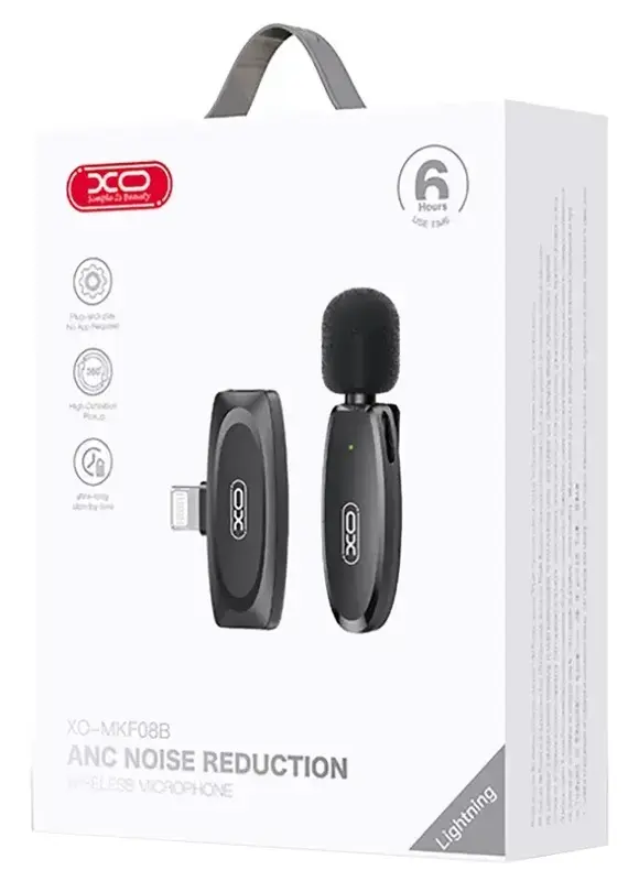 Мікрофон петличний XO MKF08B Black (MKF08B.black) - фото - №3