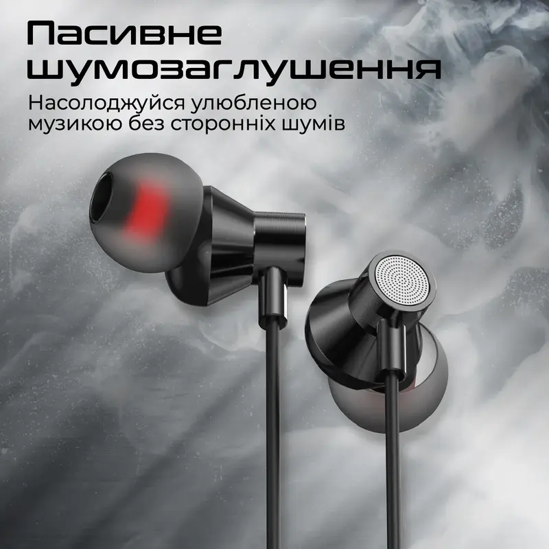 Навушники Promate Silken-C Black (silken-c.black) - фото - №5