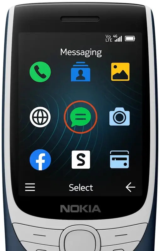 Nokia 8210 DS 4G (Blue) - фото - №5