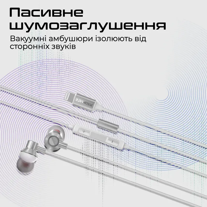 Наушники Promate Vibe-LT White (vibe-lt.white) - фото - №6