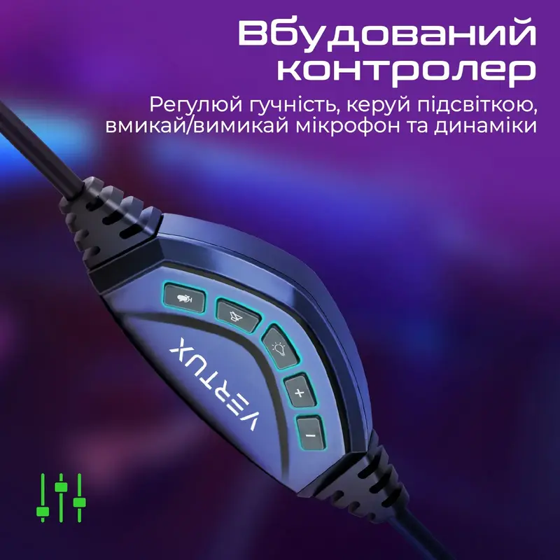 Навушники Vertux Sirius 7.1 USB Black (sirius.black) - фото - №5