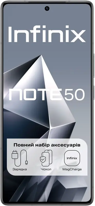 Infinix NOTE 50 8/256GB (Shadow Black) - фото - №1