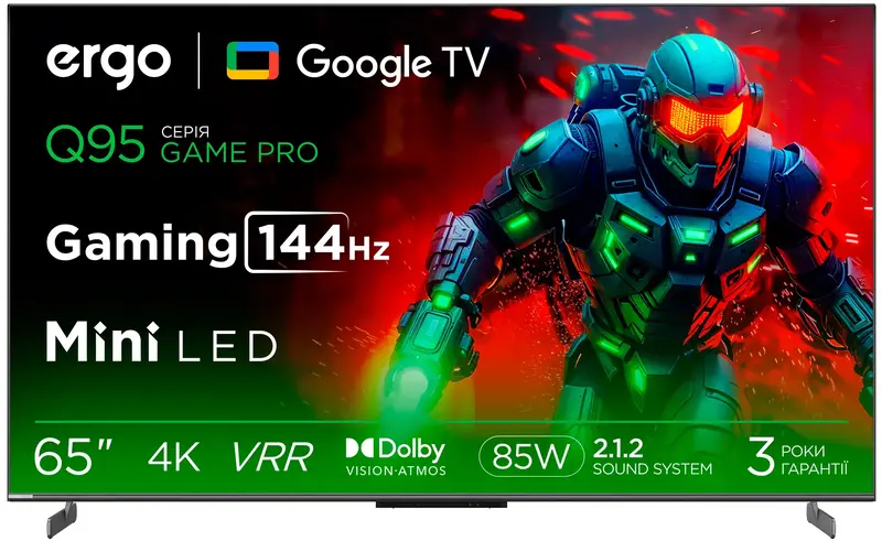 Телевизор ERGO 65MQ95 Game PRO фото