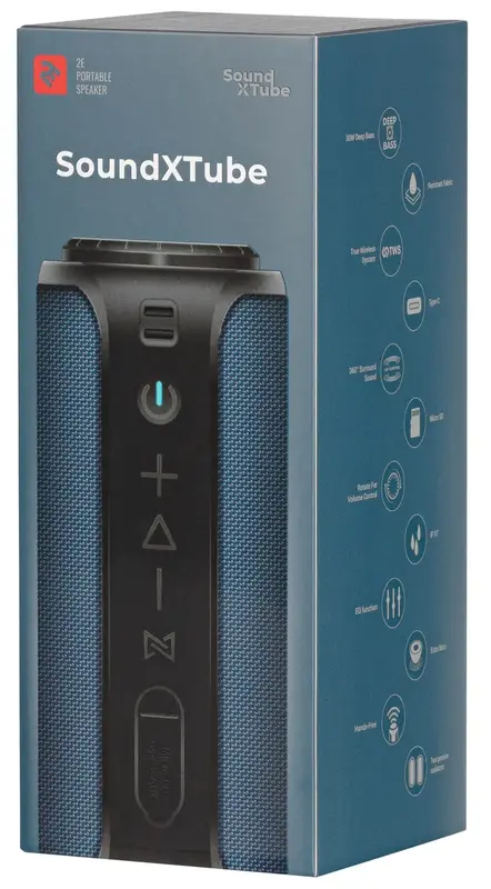 Акустика 2E SoundXTube Waterproof Blue - фото - №2