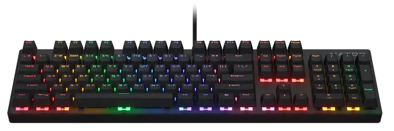 Клавіатура механічна HATOR Icefall Mecha Rainbow (HTK104UA) Black - фото - №1