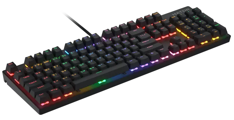 Клавіатура механічна HATOR Icefall Mecha Rainbow (HTK104UA) Black - фото - №3