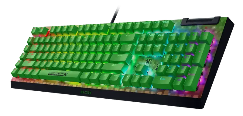 Игровая клавиатура RAZER BlackWidow V4 X Minecraft Edition (RZ03