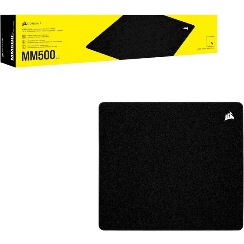 Ігрова поверхня Corsair MM500 v2 Hybrid Cloth Gaming Large - фото - №4