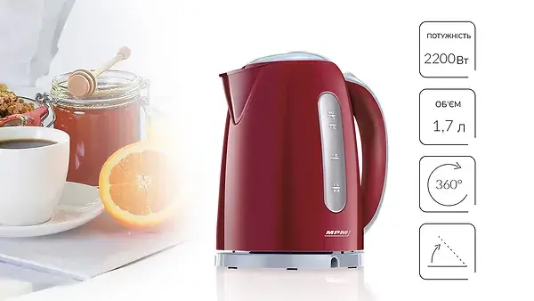 Електрочайник MPM, MCZ-85/B2 - фото - №5