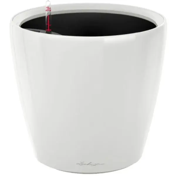 Вазон Lechuza CLASSICO Premium LS 50, d50xh47 белый 16100 - фото - №0