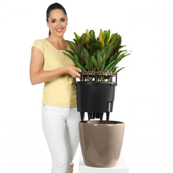 Вазон Lechuza CLASSICO Premium LS 50, d50xh47 белый 16100 - фото - №3