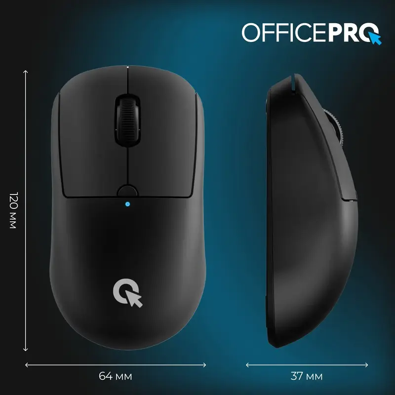 Комп'ютерна миша OfficePro M307B Black - фото - №4