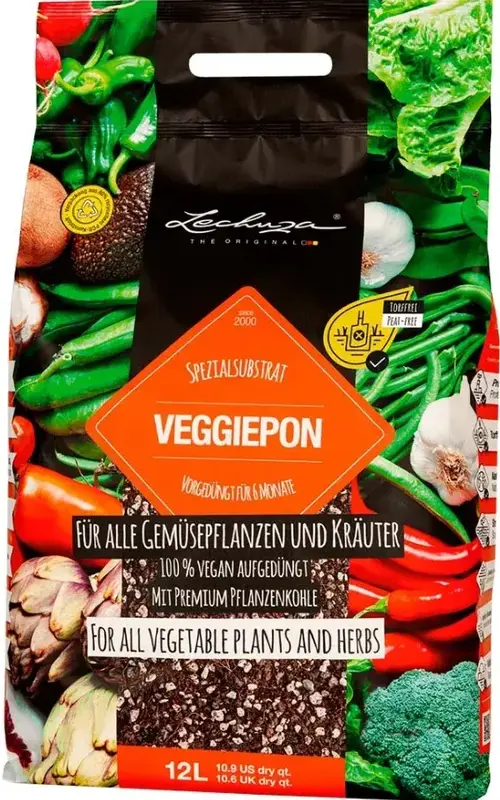 Субстрат Lechuza для овочів VEGGIE-PON 12 л 19592 - фото - №0