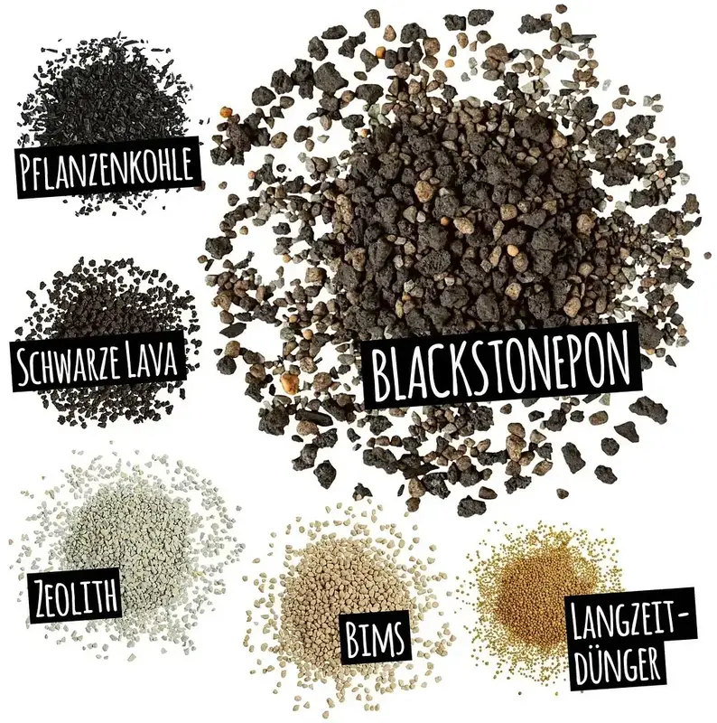 Субстрат Lechuza з біовугіллям BLACKSTONE PON 12 л 19556 - фото - №2