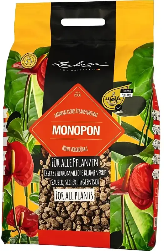 Субстрат Lechuza монокомпонентний MONO PON 6 л 19549 - фото - №0