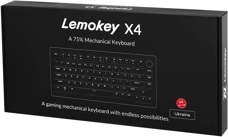 Клавиатура проводная Keychron Brown Lemokey X4 84Key Black фото