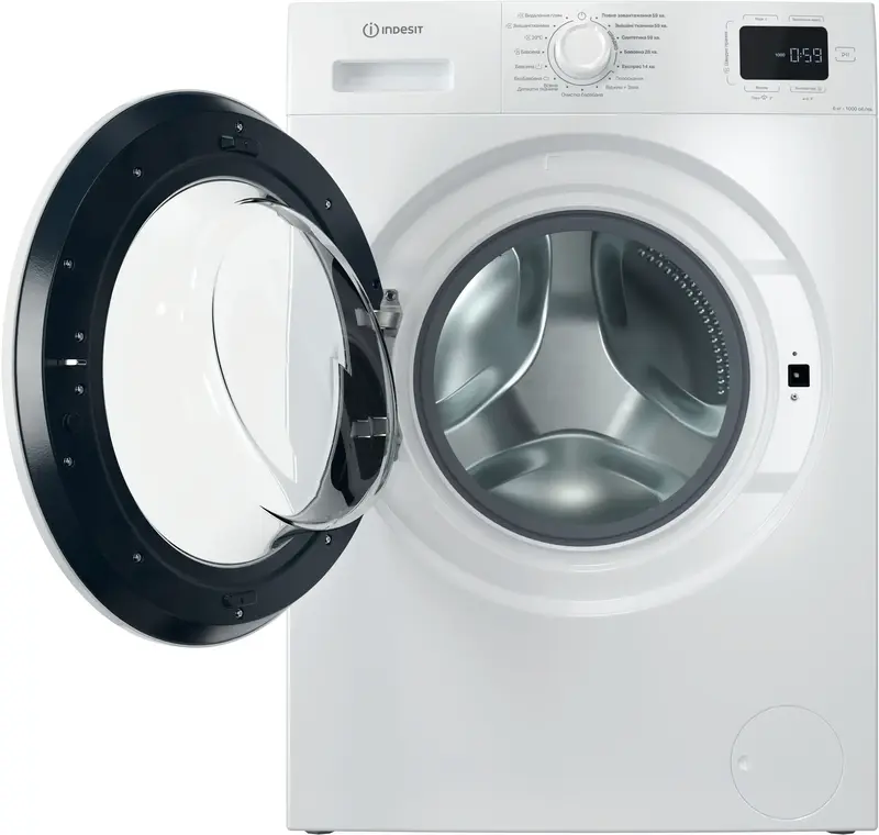 Стиральная машина INDESIT фронтальная, 6кг, 1000, A+++, 44.6см, белый, IM600MYTIMEUA - фото - №2
