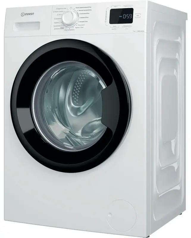 Пральна машина INDESIT фронтальна, 7кг, 1200, A+++, 49.6см, білий, IM712BMYTIMEUA - фото - №1