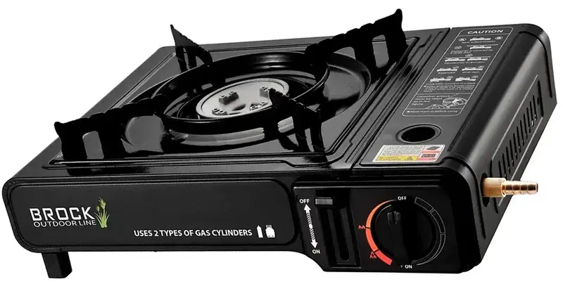 Плита настольная газовая BROCK PSG 001 BK - фото - №3