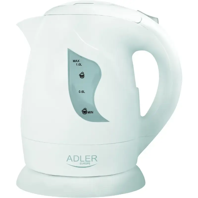 Електрочайник Adler AD 08 white - фото - №4