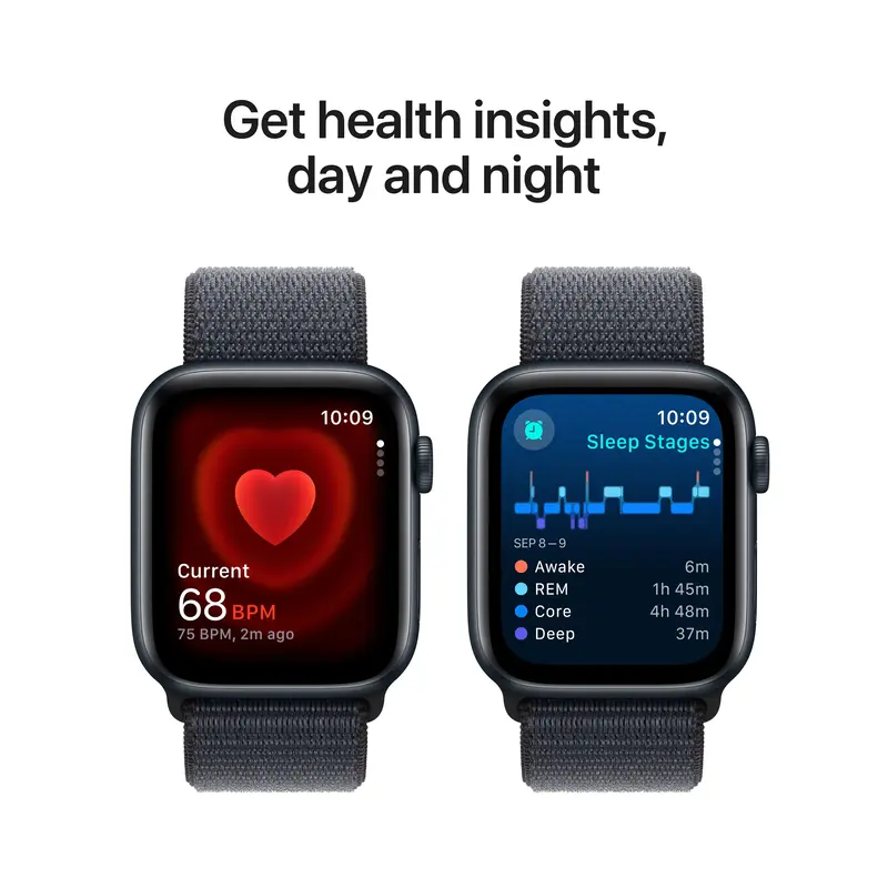 Apple Watch SE GPS + Cellular 44mm Midnight Aluminium Case with Ink Sport Loop - фото - №4
