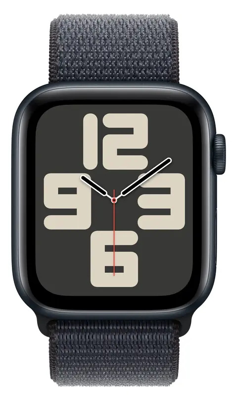 Apple Watch SE GPS + Cellular 44mm Midnight Aluminium Case with Ink Sport Loop - фото - №1