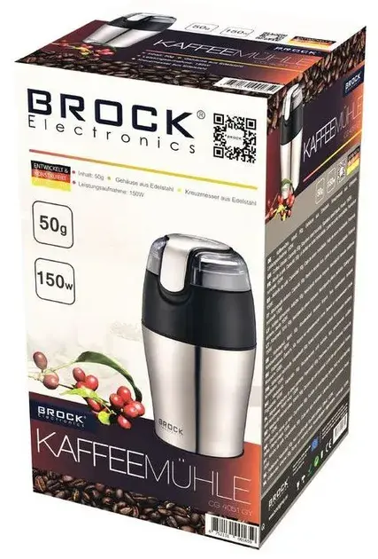 Кавомолка BROCK CG 4051 GY - фото - №2