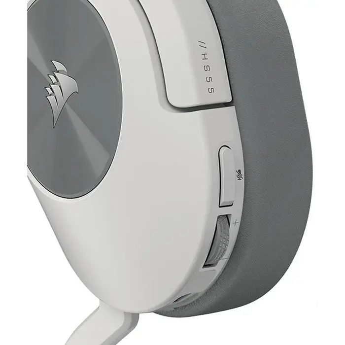 Гарнітура ігрова Corsair HS55 Gaming Dolby White - фото - №6
