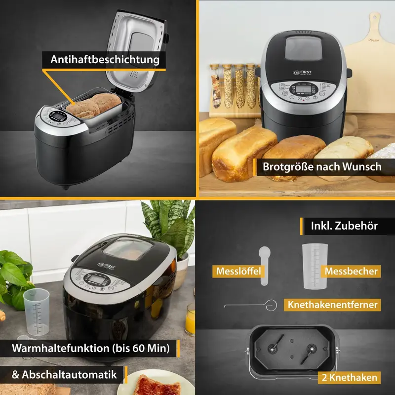 Хлібопічка First Austria FA-5152-3-BA - фото - №2