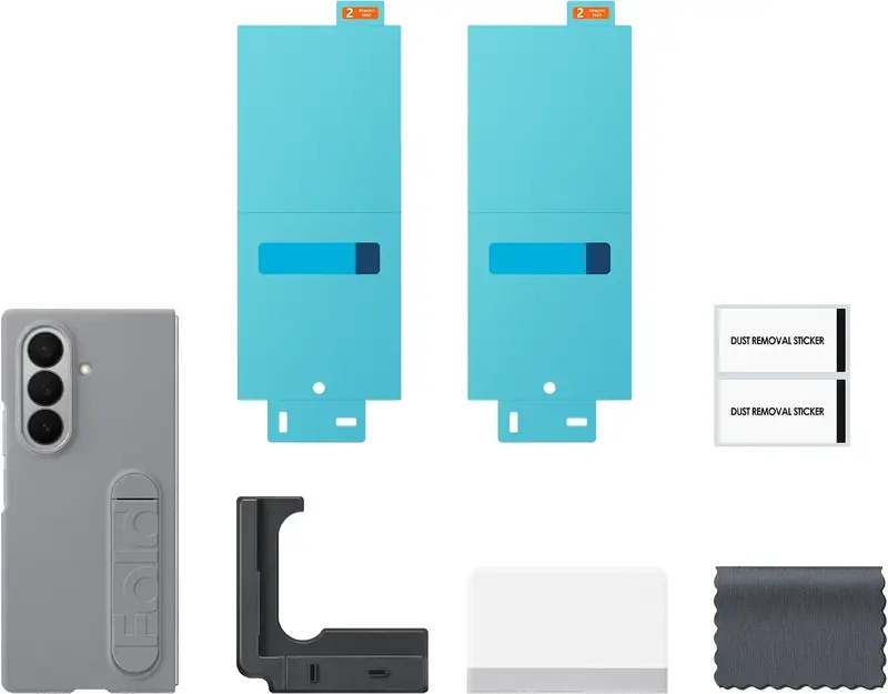 Чехол для Samsung Fold 7 Silicone Case Gray (EF-MF966CJEGUA) - фото - №5