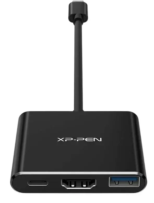 Адаптер Type-C 3-in-1 (USB+HDMI+DP) - фото - №1