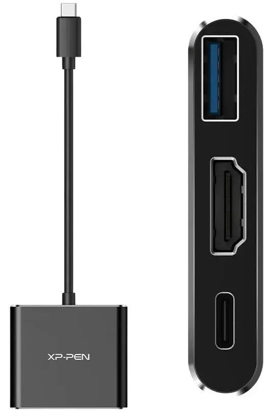 Адаптер Type-C 3-in-1 (USB+HDMI+DP) - фото - №2
