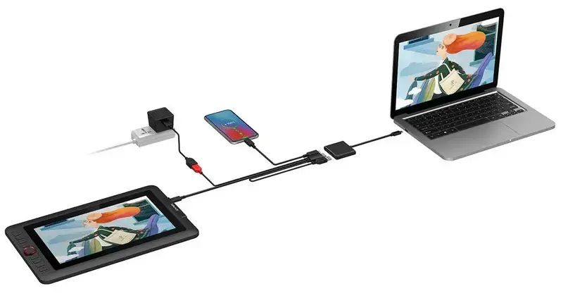 Адаптер Type-C 3-in-1 (USB+HDMI+DP) - фото - №4