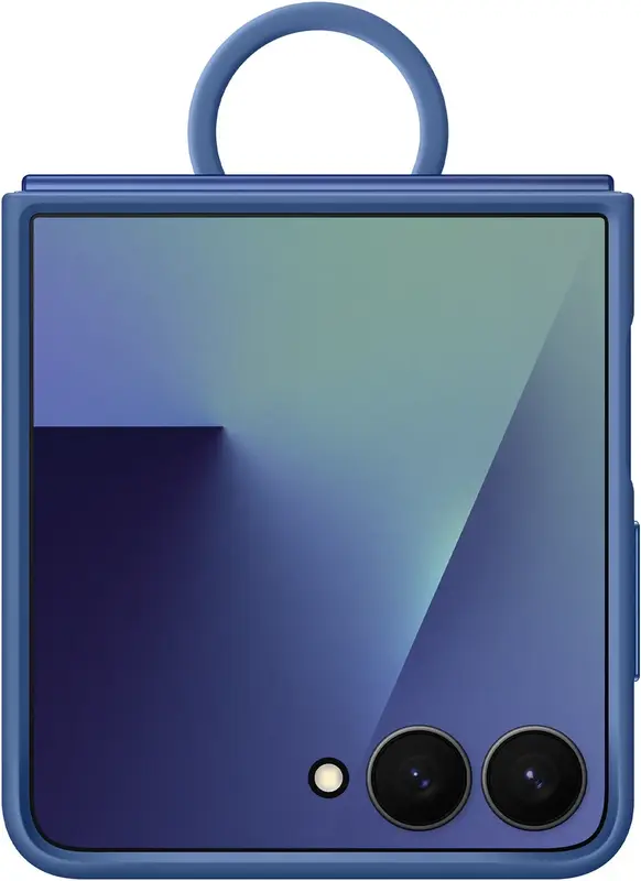 Чохол для Samsung Flip 7 Ring Case (Silicone) Blue (EF-PF766TNEGUA) - фото - №0