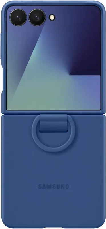 Чохол для Samsung Flip 7 Ring Case (Silicone) Blue (EF-PF766TNEGUA) - фото - №2